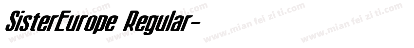 SisterEurope Regular字体转换